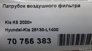 28130L1400 Hyundai-Kia Патрубок воздушного фильтра Kia K5 3 Арт E70755383, вид 8