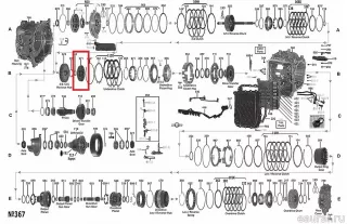 456203B600 Hyundai-Kia Барабан АКПП Kia Carens 4 Арт E60685694, вид 1