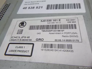5J0035161E VAG Магнитола Skoda Rapid Арт E48538521, вид 3