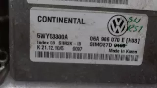 06A906070E Блок управления двигателем Volkswagen Caddy 3 Арт 6822846, вид 3