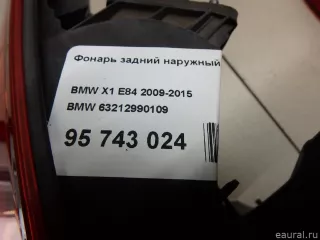63212990109 BMW Фонарь задний наружный левый BMW X1 E84 Арт E95743024, вид 9