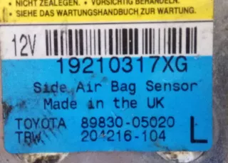 19210317XG,89830-05020 Датчик удара Toyota Avensis 1 Арт 2039024, вид 2