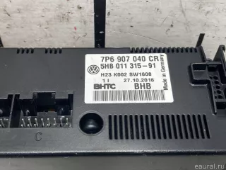 7P6907040CR VAG Блок управления климатической установкой Volkswagen Touareg 2 Арт E31662984, вид 9
