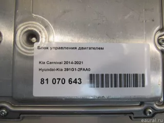 391G12FAA0 Hyundai-Kia Блок управления двигателем Kia Carnival 3 Арт E81070643, вид 5