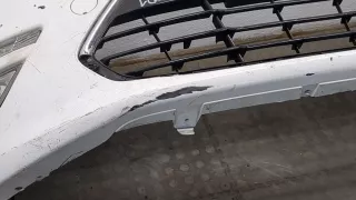 1704629 Бампер передний белый Ford Mondeo 4 restailing Арт 20106292, вид 4