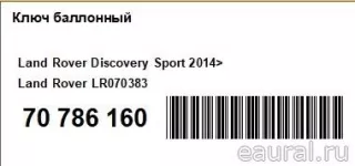 LR070383 Land Rover Ключ баллонный Land Rover Evoque 1 restailing Арт E70786160, вид 5