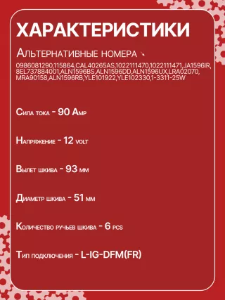 986081290,115864,CAL40265AS,1022111470,1022111471,JA1596IR,8EL737884001,ALN1596BS,ALN1596DD,ALN1596UX,LRA02070,MRA90158,YLE102303,YLE102330E,YLE120330,ALN1596RB,ALN1596WA,YLE101922,YLE102303,YLE102330,YLE120330,1-3311-25W,301N22058Z Генератор MG ZT Арт JA1596RG-3, вид 6