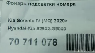 92502G9000 Hyundai-Kia Подсветка номера Genesis G70 Арт E70711078, вид 8