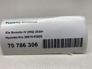 25310P2000 Hyundai-Kia Радиатор основной Kia Sorento 4 Арт E70786306, вид 12