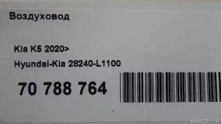 28240L1100 Hyundai-Kia Воздуховод Kia K5 3 Арт E70788764, вид 7