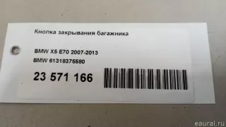 61318375580 BMW Кнопка открытия багажника BMW X5 E70 Арт E23571166, вид 8