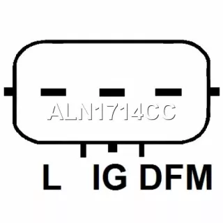 986045851,CAL40364,1022111670,JA1714IR,ALN1714CC,2706023020 Генератор Toyota Yaris 1 Арт MOS00408102-2, вид 3