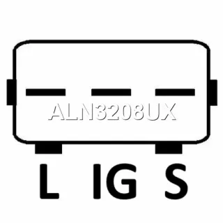 A6594S,1012110260,1012110261,1012110262,ALN3208UX,2706017190,2706017690 Генератор Toyota Land Cruiser 100 Арт MOS00327887-2, вид 3