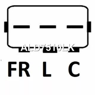 8400373,8400445,3730003815,3730003870,ALD7510DD,ALD7510KR,ALD7510LK,ALD7510RN,301N22328Z Генератор Hyundai i20  2 Арт А2222855756-8, вид 4