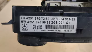 A2518707289,A2518205089 Блок управления печки / климат-контроля Mercedes R W251 Арт 20304170, вид 3