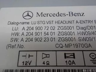2049007202 Mercedes Benz Магнитола Mercedes C W204 Арт E84823873, вид 8
