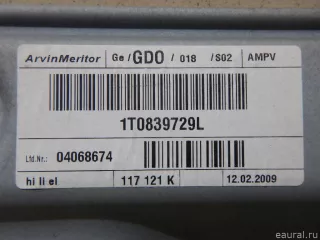 1T0839461P VAG Стеклоподъемник электрический задний левый Volkswagen Touran 2 Арт E95401282, вид 4