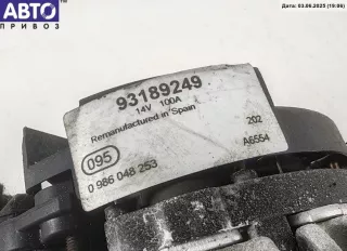 93189249 Генератор Opel Zafira A Арт 55032993, вид 3