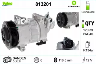 813201 Компрессор кондиционера Peugeot RCZ Арт AL13688213888, вид 2