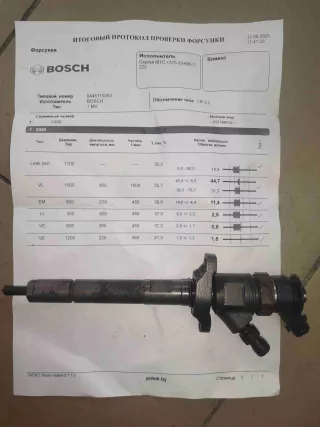 0445110353 Форсунка топливная   Ford Focus 2 restailing 1.6л Арт Ff01, вид 1