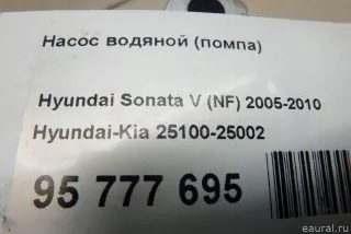 2510025002 Hyundai-Kia Насос антифриза (помпа) Kia Cerato 2 Арт E95777695, вид 9