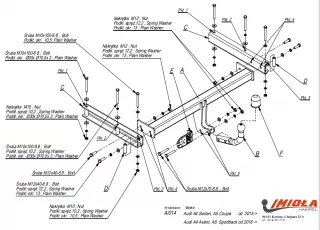  Прицепное устройство (фаркоп) Audi A4 B8 Арт car0097053_1, вид 1