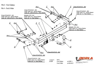 Прицепное устройство (фаркоп) Ford S-Max 1 restailing Арт car0051063