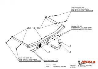  Прицепное устройство (фаркоп) Ford Focus 2 restailing Арт car0060883