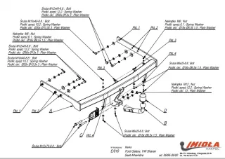  Прицепное устройство (фаркоп) Ford Galaxy 1 Арт car0069442_1, вид 1