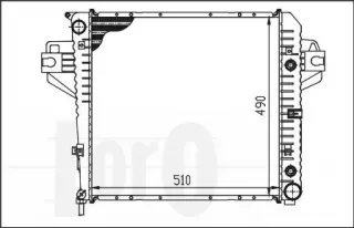 023-017-0005 Радиатор основной Jeep Cherokee KJ Арт AL15176218008, вид 3