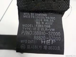 888103Z000RY Hyundai-Kia Ремень безопасности с пиропатроном Hyundai i40 restailing Арт E23602745, вид 10