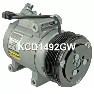KCD1492BZ,KCD1492GW,KCD1492YU,21910811101200,21910811101220,2191811101220,8450020034,8450077031 Компрессор кондиционера Lada KALINA 2 Арт А2223169368-2, вид 1