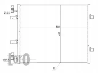 037-016-0047 Радиатор кондиционера  Nissan Primastar Арт AL15087874980_2, вид 3