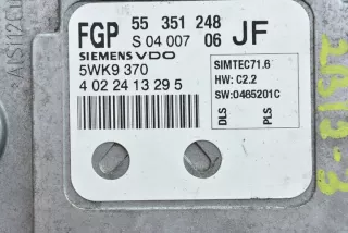 55351248 5WK9370 Блок управления двигателем Opel Astra H Арт e858932, вид 4