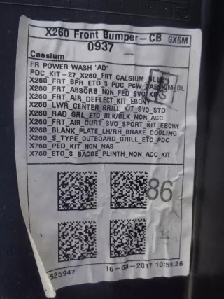 GX6M17F003A Бампер передний Jaguar XF 260 Арт e1090438, вид 13