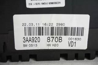 3AA920870B Щиток приборов (приборная панель) Volkswagen Passat B7 Арт e2261512, вид 2