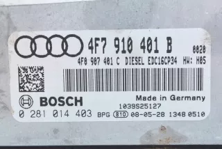 4F7910401B 0281014403 Блок управления двигателем Audi A6 C6 (S6,RS6) Арт e2694354, вид 2