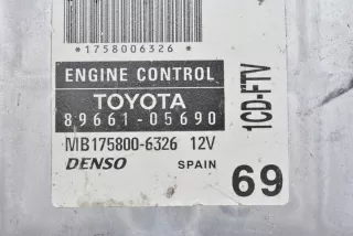 89661-05690 MB175800-6326 Блок управления двигателем Toyota Avensis 2 Арт e3443658, вид 2