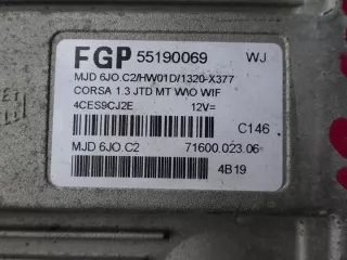 55190069 Блок управления двигателем Opel Corsa C Арт e3826300, вид 2