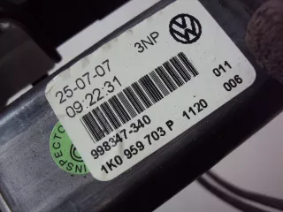 1K0959703P Моторчик стеклоподъемника Volkswagen Golf 5 Арт e4203599, вид 3
