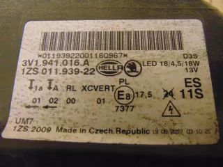 3V1941016A Фара правая Skoda Superb 3 Арт e4594671, вид 16