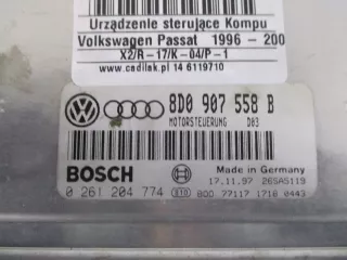 8D0907558B 0261204774 Блок управления двигателем Volkswagen Passat B5 Арт e4606947, вид 3