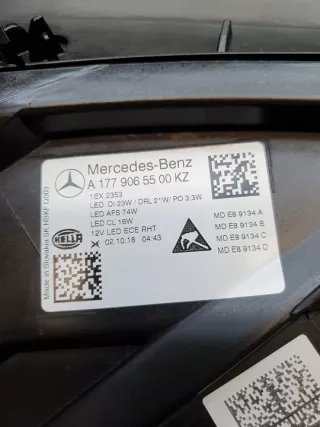 A1779065500KZ Фара левая Mercedes A W177 Арт e4904831, вид 13