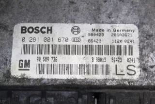 0281001670 Блок управления двигателем Opel Astra G Арт e5293112, вид 4