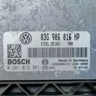 03G906016HP Блок управления двигателем Volkswagen Touran 1 Арт e5566799, вид 2