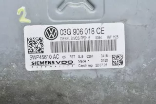 03G906018CE 5WP45610AC Блок управления двигателем Volkswagen Passat B6 Арт e5665389, вид 2