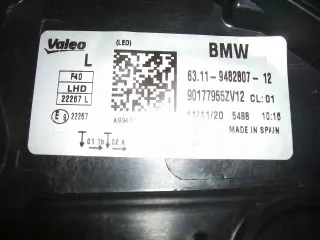 6311-948287-12 90177955ZV12 Фара левая BMW 1 F40 Арт e5704422, вид 7