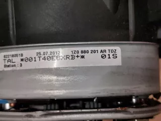  1Z0880201AR 3T0880204A 3T2857702 3T2857701 Подушка безопасности Skoda Superb 2 Арт e6164961, вид 5