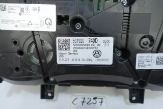 35318KM 5G1920740D Щиток приборов (приборная панель) Volkswagen Golf 7 Арт e6225236, вид 5