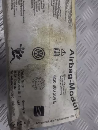 6Q0880204E Подушка безопасности Seat Ibiza 3 Арт e6316468, вид 3